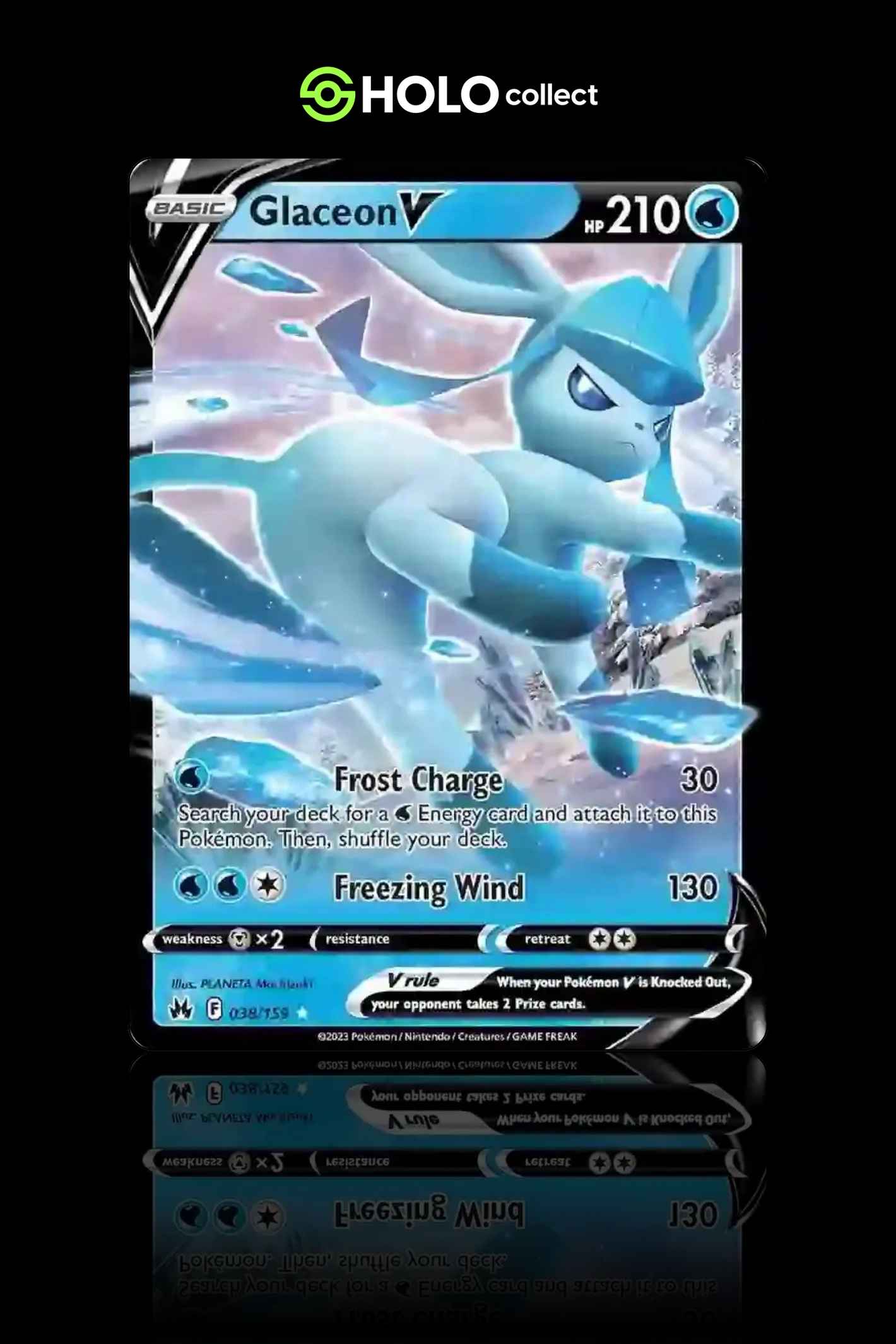 Glaceon V [English – Crown Zenith]