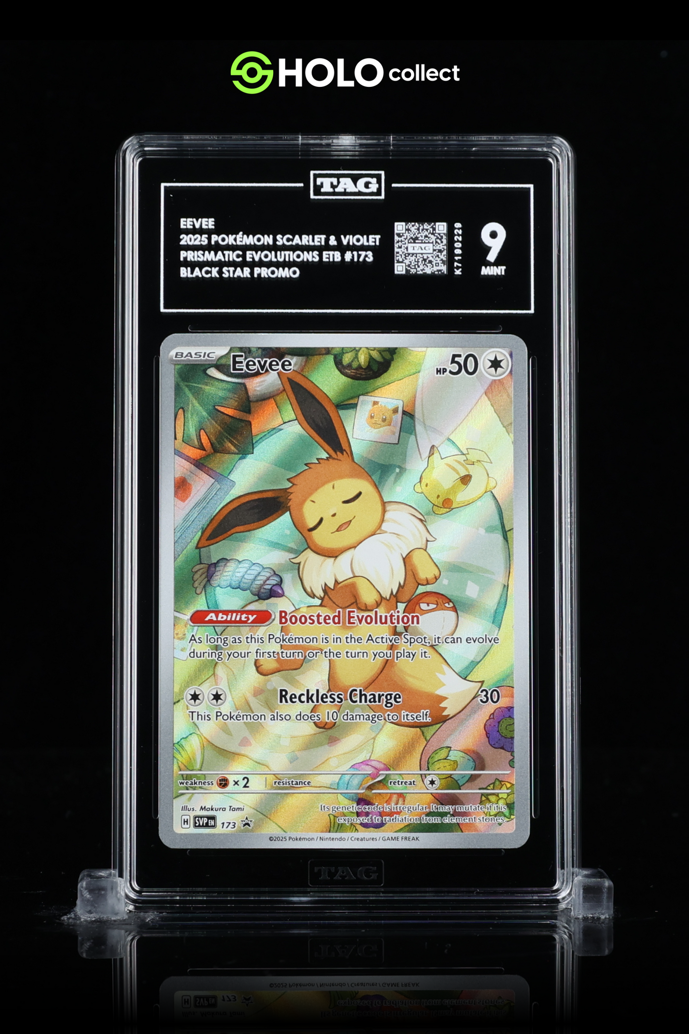 TAG 9 - Mint Eevee - Prismatic Evolutions ETB Promo Card #: SVP 173